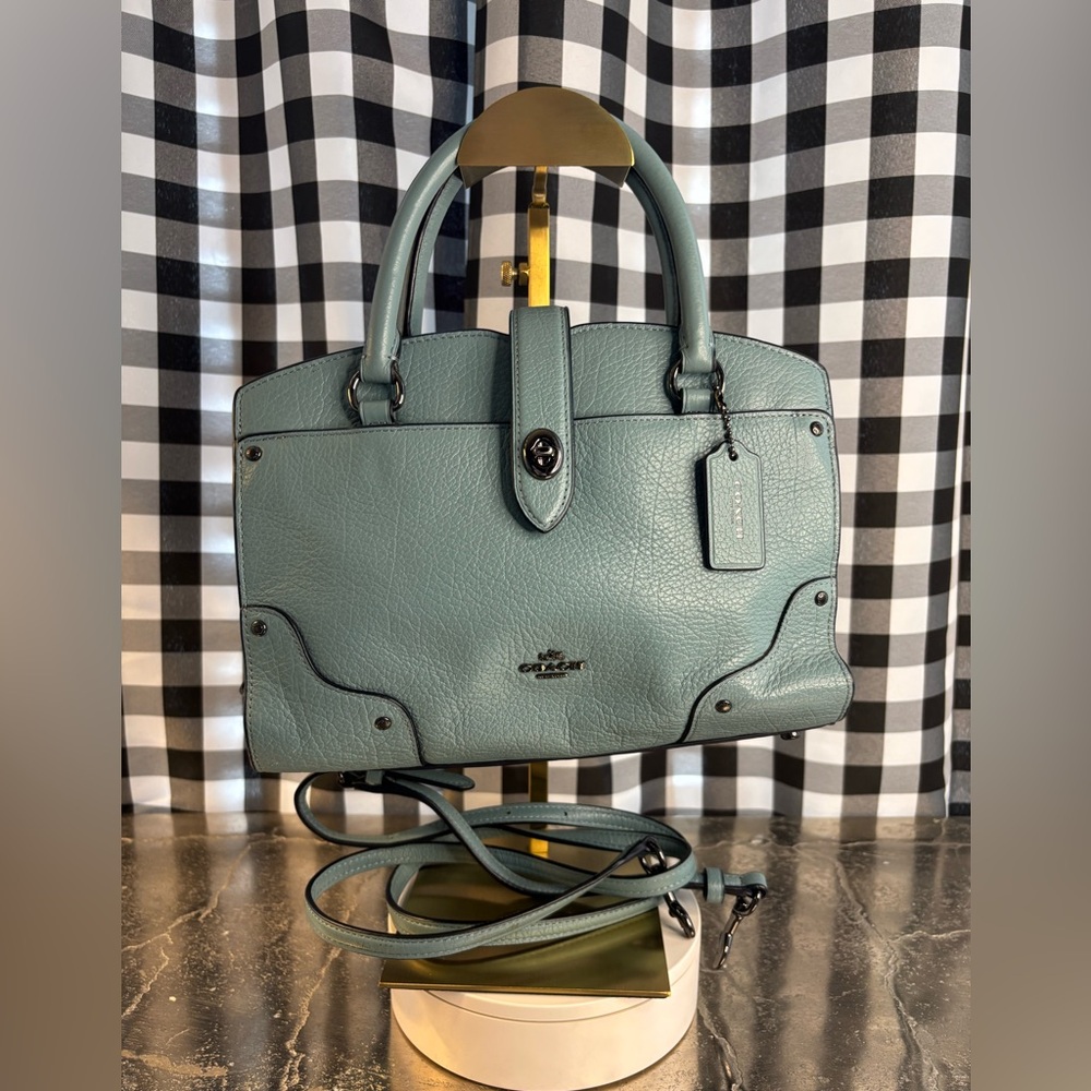 Coach Green Leather Satchel